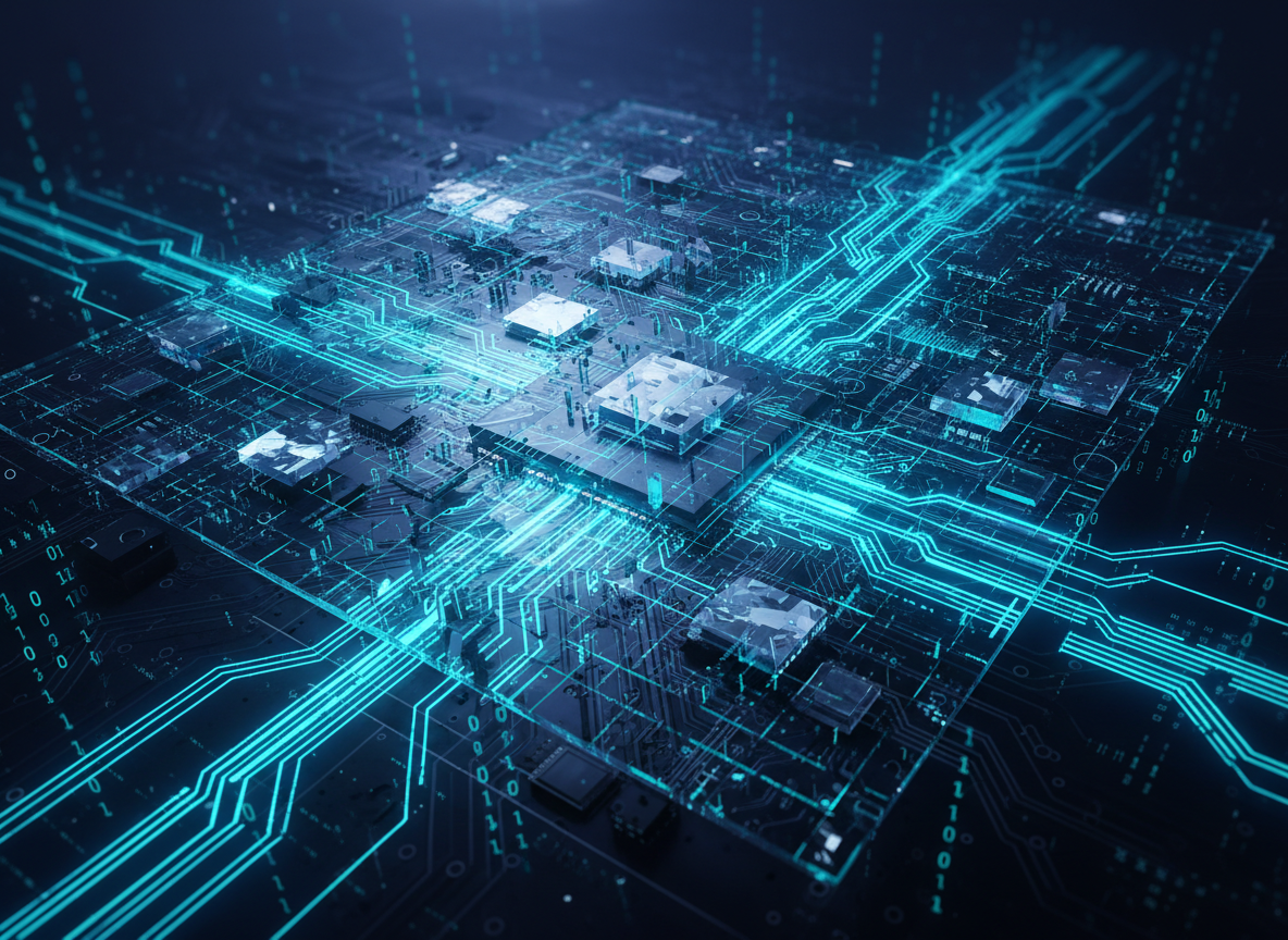 Computer forensics abstract background